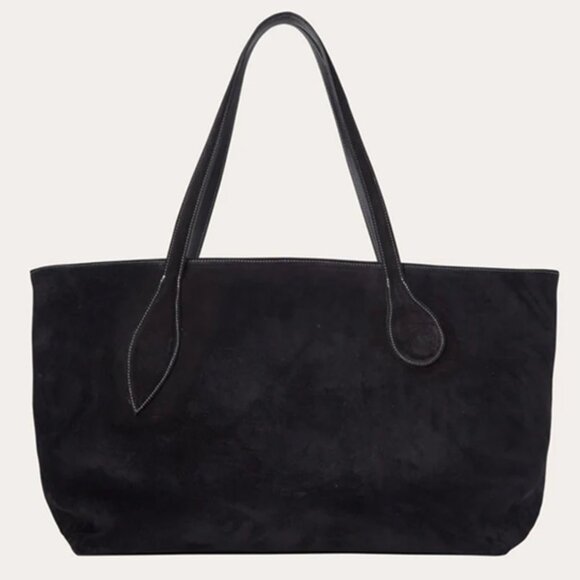 Little Liffner Mega Sprout Tote in Black Suede NWT - Picture 2 of 11